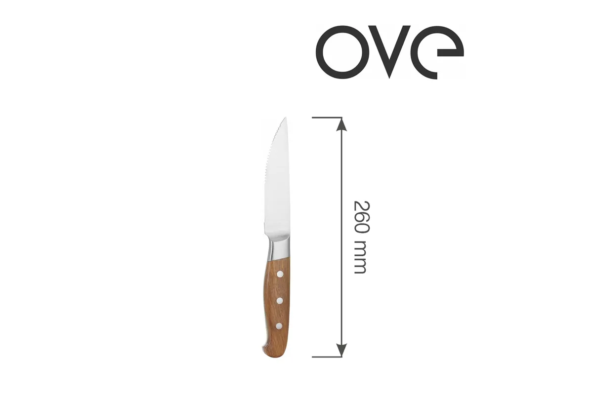 Nóż do steków Jumbo Mykonos, OVE, - zestaw 6 szt. Ove 782873