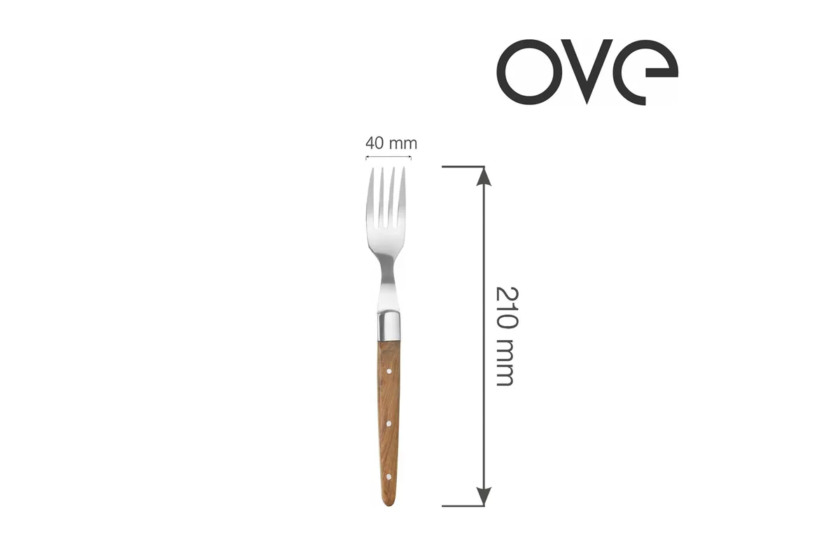 Widelec do steków Mykonos, OVE, - zestaw 6 szt. Ove 782880