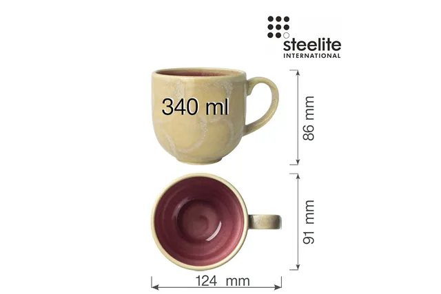 Kubek Mug Aurora Vesuvius Rose 340 ml Steelite 17850623 Kubek Mug Aurora Vesuvius Rose 340 ml Steelite 17850623