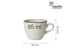 Filiżanka do kawy i herbaty Dapple Brown 85 ml Steelite 1714X0023