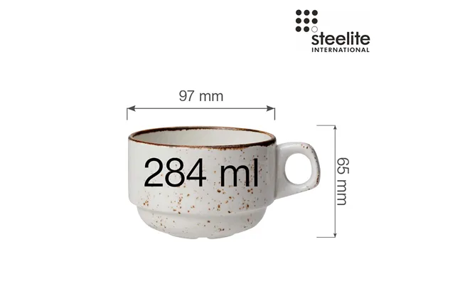 Filiżanka sztaplowana Craft White 284 ml Steelite 11550188 Filiżanka sztaplowana Craft White 284 ml Steelite 11550188