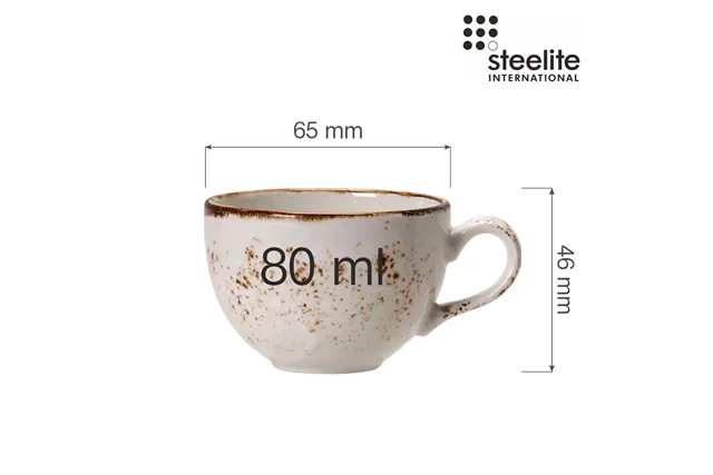 Filiżanka na espresso Low Empire Craft 85 ml Steelite 11550190 Filiżanka na espresso Low Empire Craft 85 ml Steelite 11550190