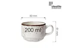 Filiżanka do kawy i herbaty Slimline Craft 200 ml Steelite 11550217