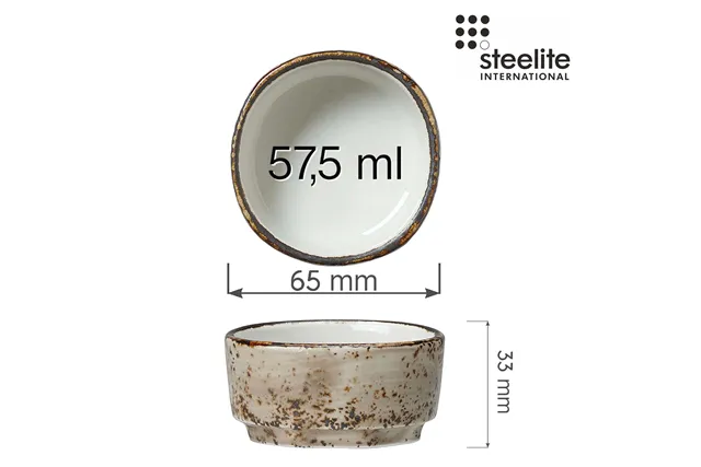 Naczynie na dipy Craft Porcini 65 mm Steelite 11290575 Naczynie na dipy Craft Porcini 65 mm Steelite 11290575