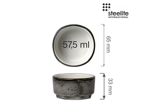 Naczynie na dipy Smoke 65 mm Steelite 12080575 Naczynie na dipy Smoke 65 mm Steelite 12080575