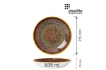 Miska coupe Vesuvius Amber 215 mm Steelite 12020570
