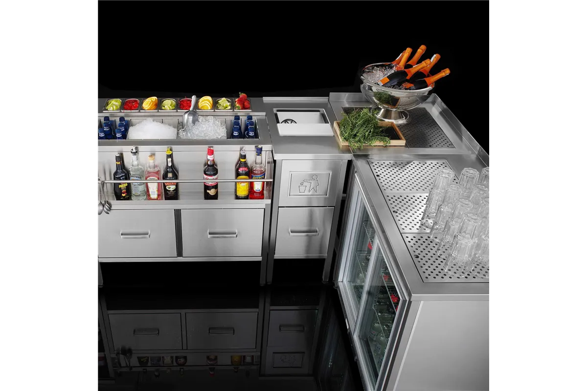 Bostońska stacja myjąca, 400x650x(H)900 mm, Barmatic Barmatic 200438