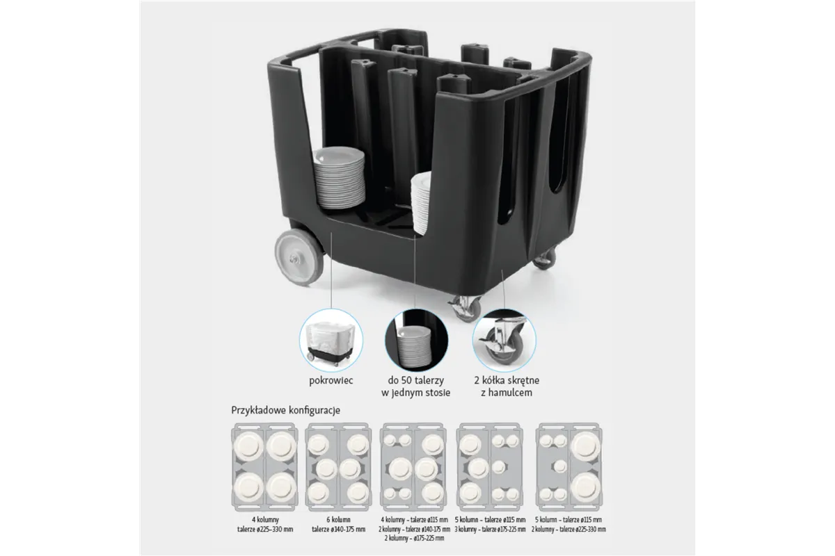 Wózek cateringowy na talerze Amerbox Amerbox 877906