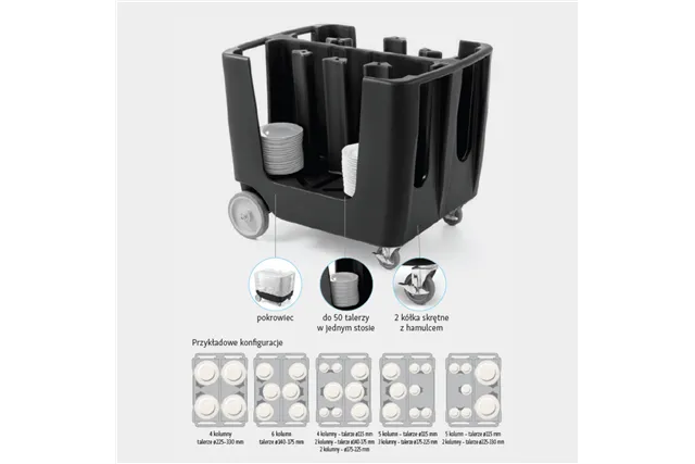 Wózek cateringowy na talerze Amerbox Amerbox 877906 Wózek cateringowy na talerze Amerbox Amerbox 877906