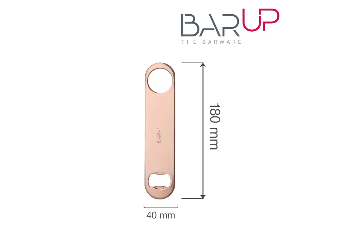 Otwieracz do butelek, Bar up, miedziany, 180x40x(H)2mm Bar Up 596371