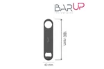Otwieracz do butelek, Bar up, czarny, 180x40x(H)2mm Bar Up 596388