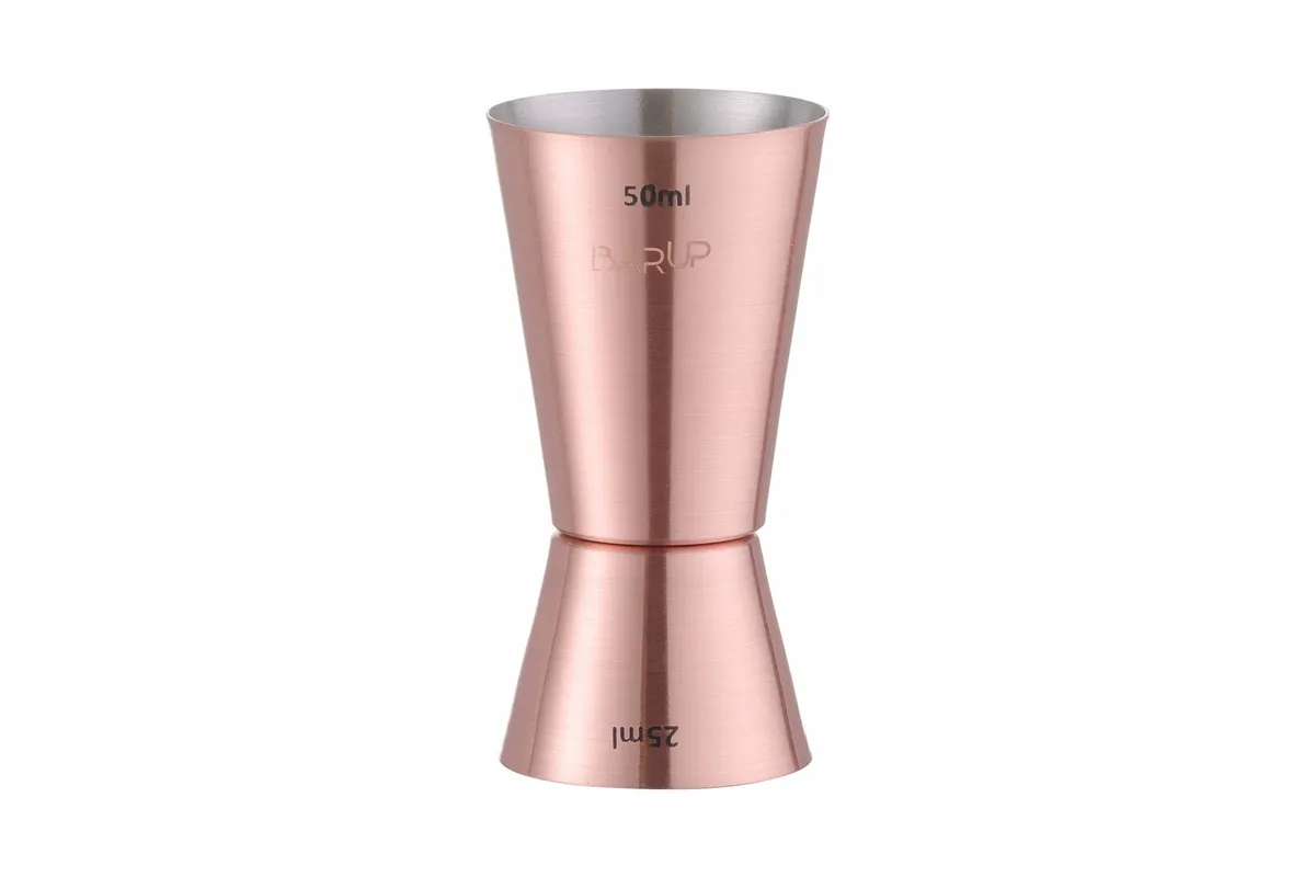 Jigger – miarka barmańska, Bar up, miedziany, 25ml/50ml, ø42x(H)86mm Bar Up 596548