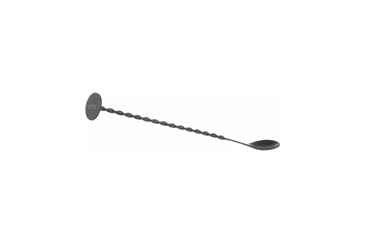 Łyżka barmańska z muddlerem, Bar up, czarny, 280x35mm Bar Up 596586