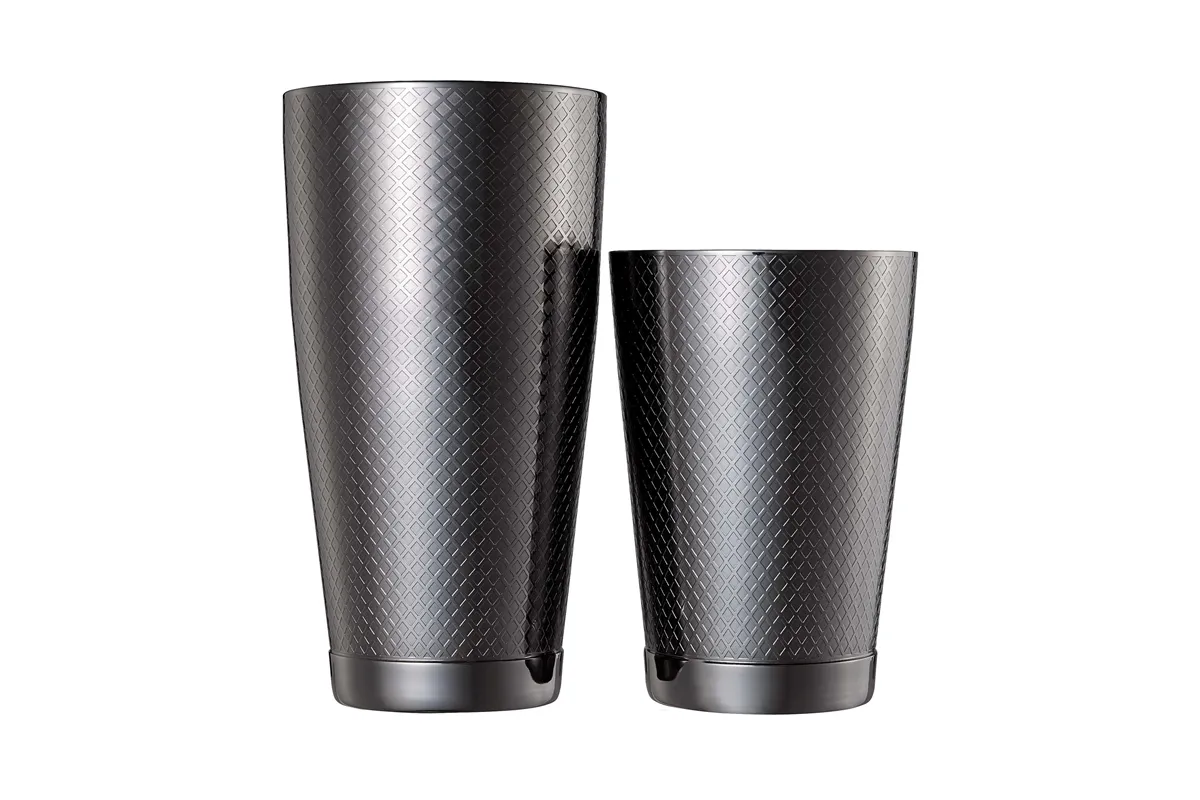 Shaker tin tin Diamond Lattice, czarny, Barfly, 830/530ml BarFly M37200BK
