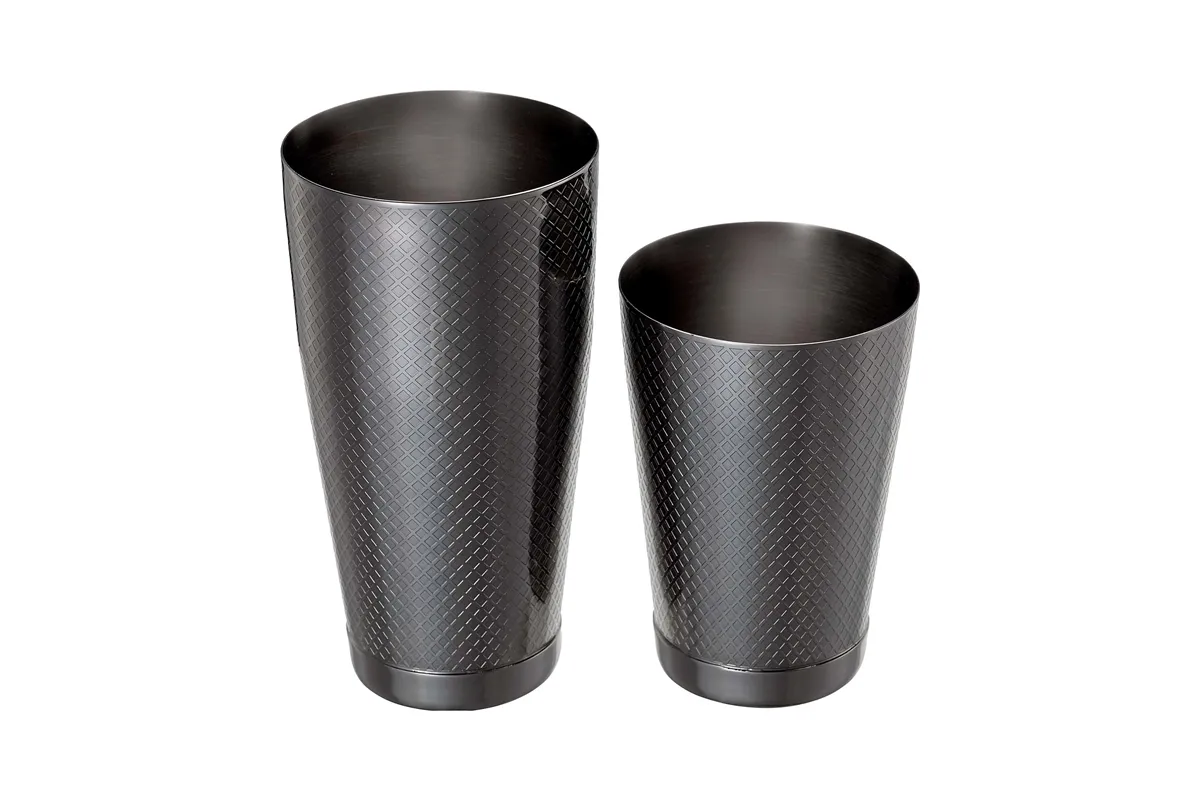 Shaker tin tin Diamond Lattice, czarny, Barfly, 830/530ml BarFly M37200BK