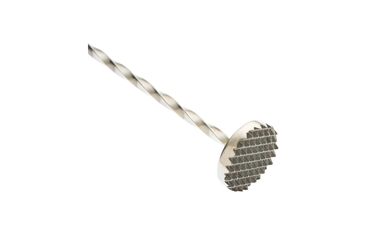 Łyżka barmańska z tłuczkiem, 300mm, stal nierdzewna, Barfly BarFly M37018