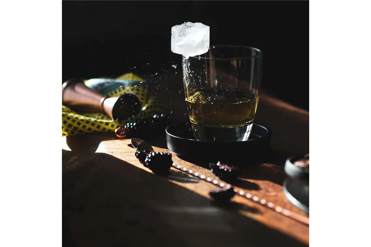 Łyżka barmańska z tłuczkiem, 300mm, czarna, Barfly BarFly M37018BK