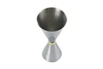 Jigger - Miarka barmańska Slim Style, 2 oz. 30/60ml, stal nierdzewna ze złotą obwódką, Barfly BarFly M37096