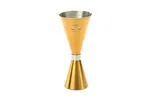 Jigger - Miarka barmańska Slim Style, 2 oz., 30/60 ml, złota ze stalową obwódką, Barfly BarFly M37090GD