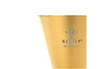 Jigger - Miarka barmańska Slim Style, 2 oz., 30/60 ml, złota ze stalową obwódką, Barfly BarFly M37090GD