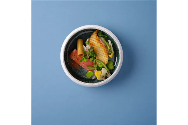 Miska Goro White Green 165 mm, 650 ml Fine Dine 768655