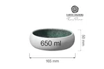 Miska Goro White Green 165 mm, 650 ml Fine Dine 768655
