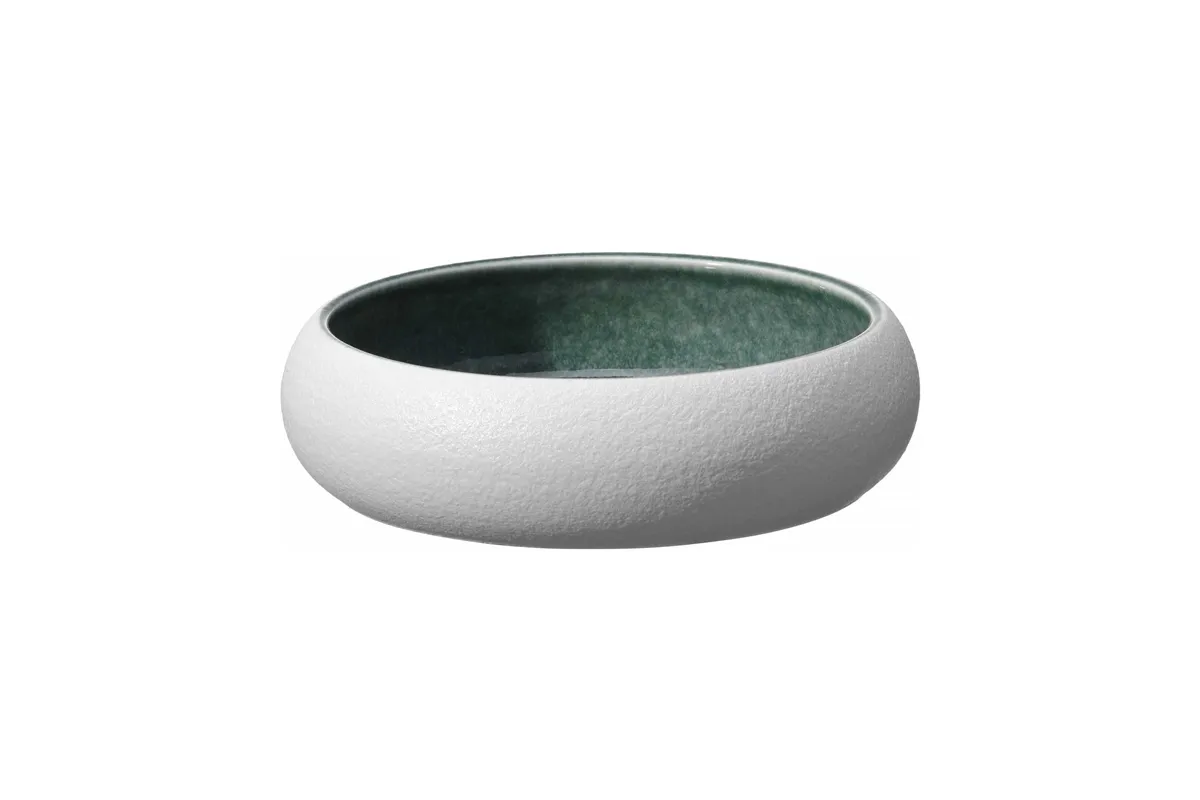 Miska Goro White Green 195 mm, 1000 ml Fine Dine 768662