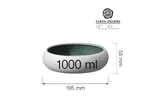 Miska Goro White Green 195 mm, 1000 ml Fine Dine 768662
