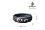 Miska Goro Brown Blue 165 mm, 650 ml Fine Dine 768686