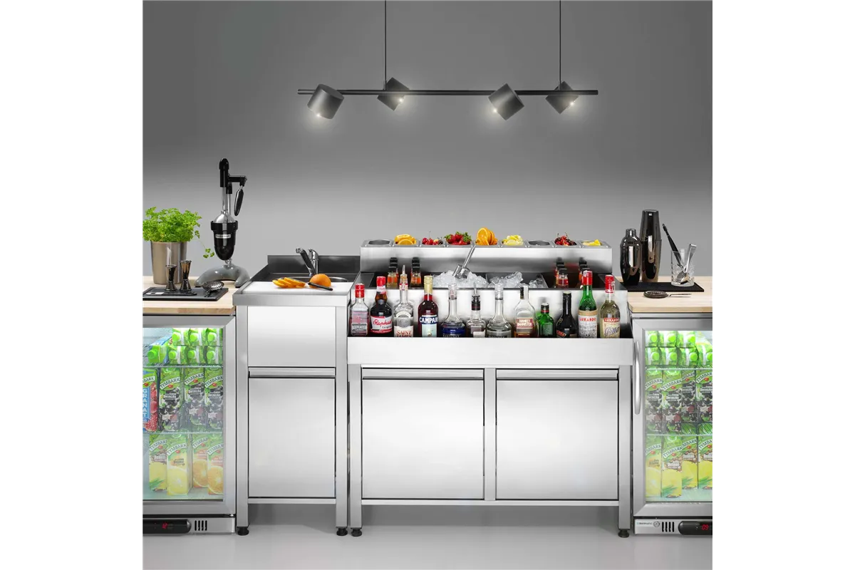 Barowy stół konstrukcyjny Oxygen, 700x650x(H)900 mm, Barmatic Barmatic 817360