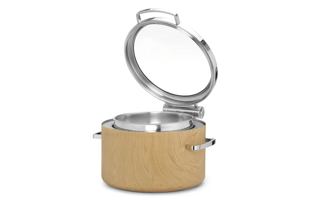 Podgrzewacz indukcyjny okrągły 11l ze szklaną pokrywą De Luxe Madeira Fine Dine 473542