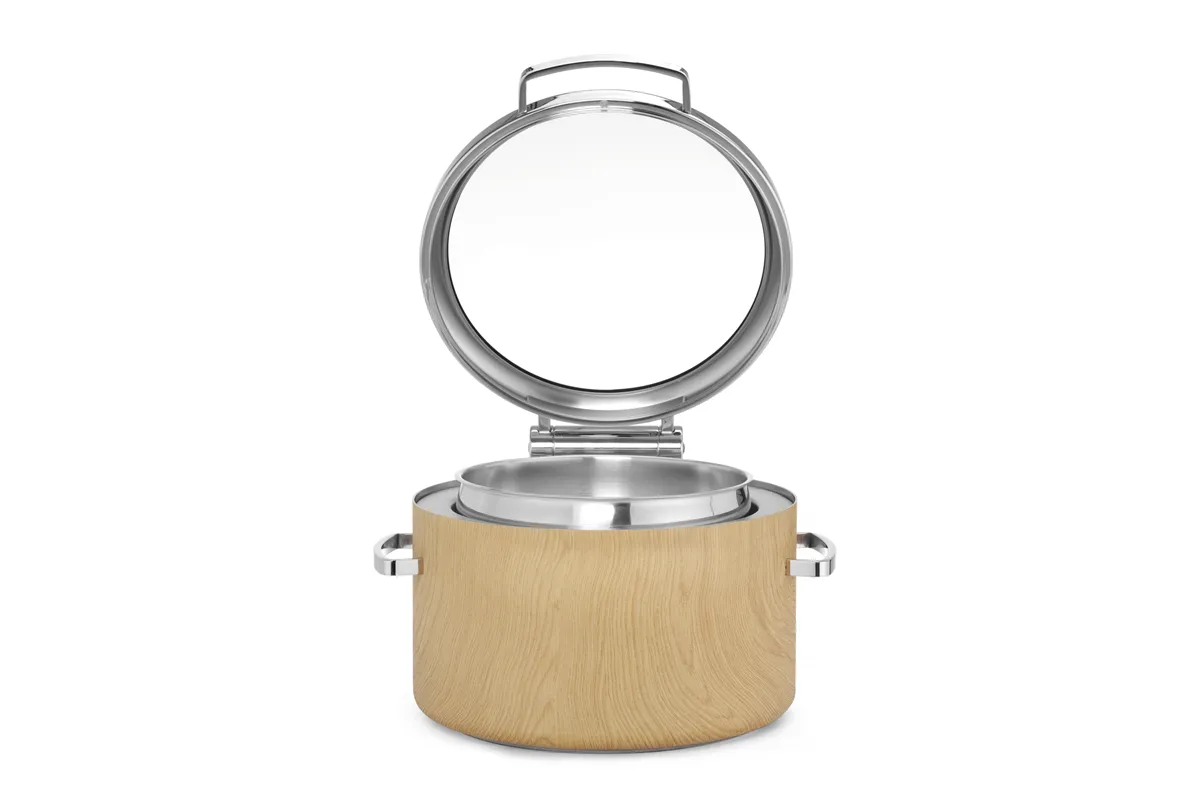 Podgrzewacz indukcyjny okrągły 11l ze szklaną pokrywą De Luxe Madeira Fine Dine 473542