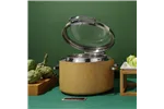 Podgrzewacz indukcyjny okrągły 11l ze szklaną pokrywą De Luxe Madeira Fine Dine 473542