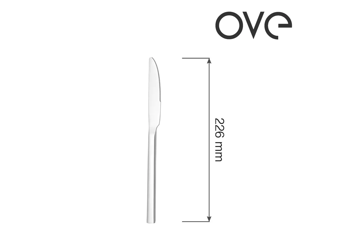 Nóż stołowy Bergen, OVE, 226 mm, zestaw 12 szt. Ove 766828