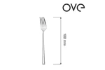 Widelec deserowy Bergen, OVE, 188 mm, zestaw 12 szt. Ove 766859