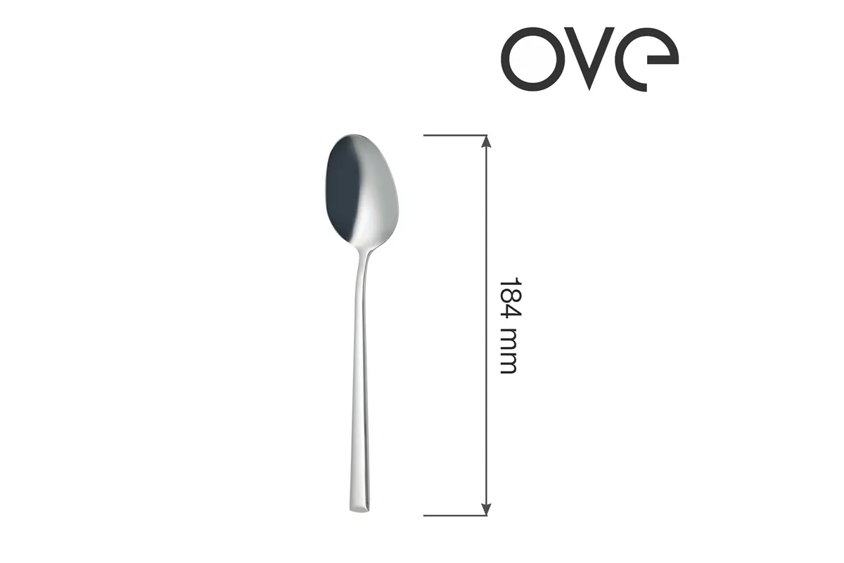 Łyżka deserowa Bergen, OVE, 184 mm, zestaw 12 szt. Ove 766873