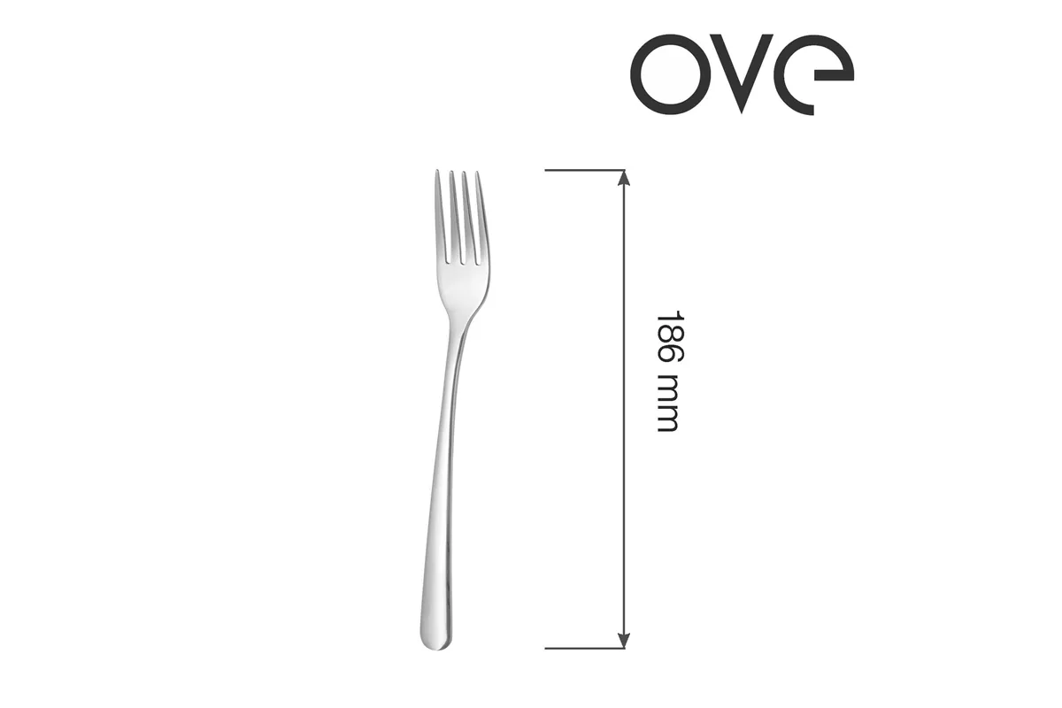 Widelec deserowy Fjord, OVE, 186 mm, zestaw 12 szt. Ove 766941