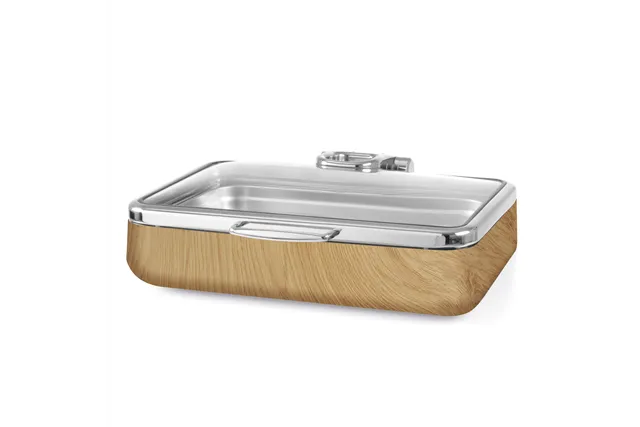 Podgrzewacz indukcyjny GN 1/1 ze szklaną pokrywą De Luxe Madeira Fine Dine 473504