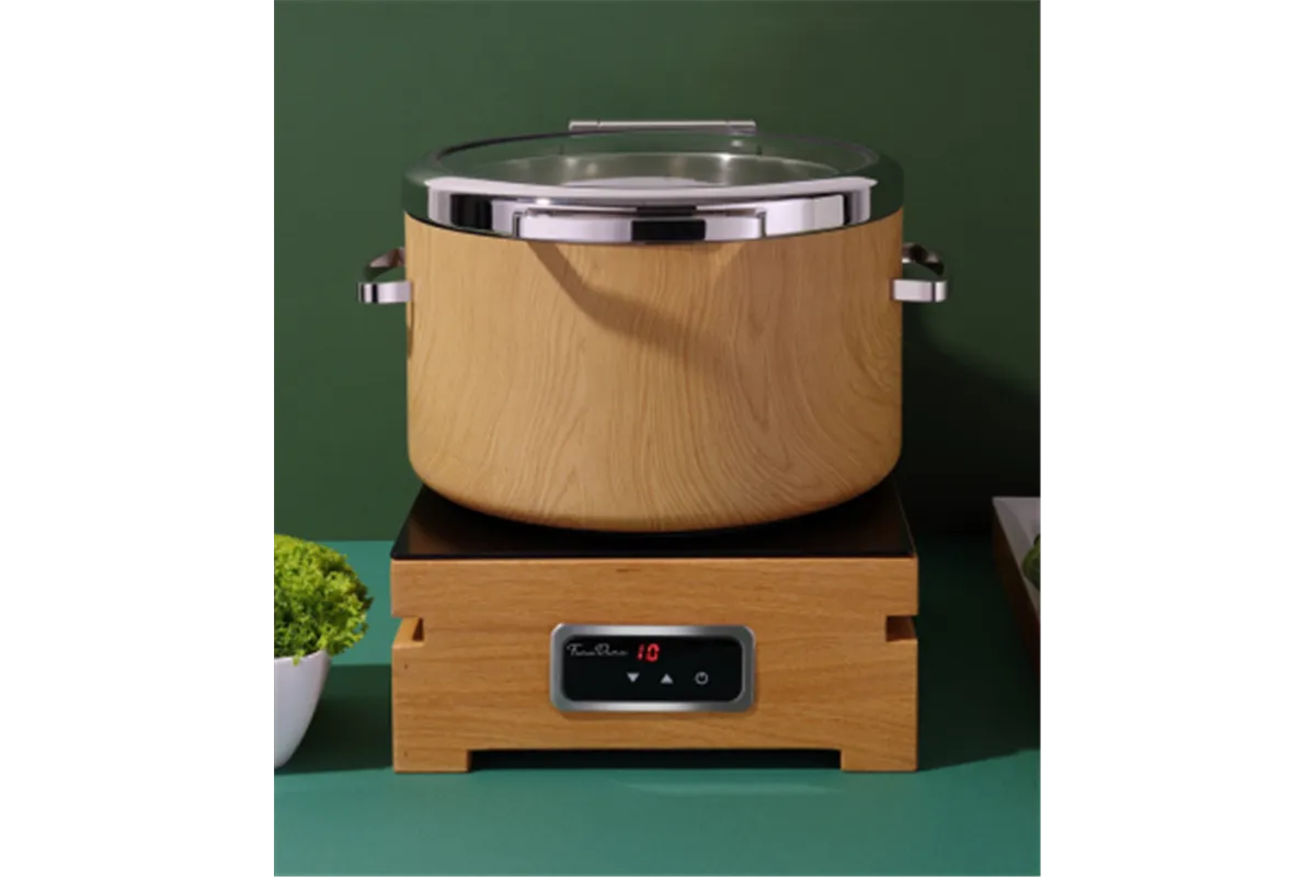 Podgrzewacz indukcyjny GN 1/1 ze szklaną pokrywą De Luxe Madeira Fine Dine 473504