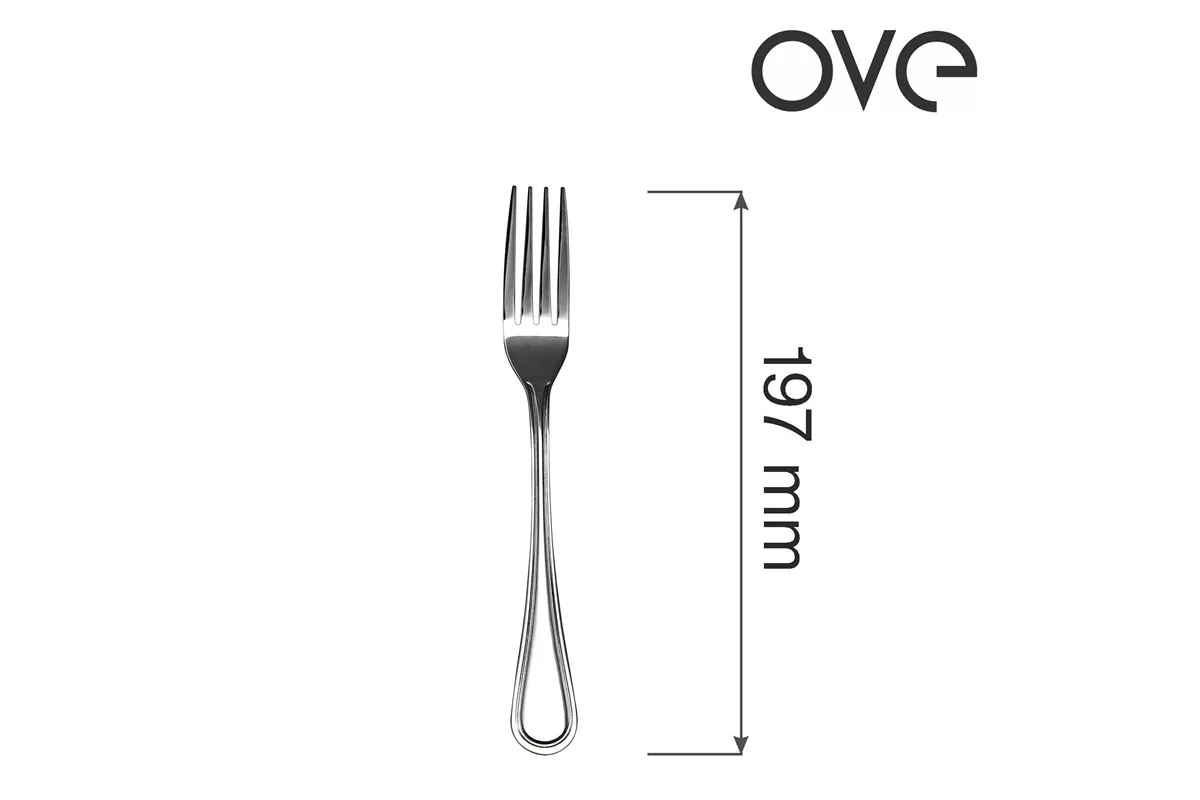 Widelec stołowy Bologna, OVE, 197 mm, zestaw 12 szt. Ove 766750