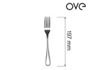 Widelec stołowy Bologna, OVE, 197 mm, zestaw 12 szt. Ove 766750