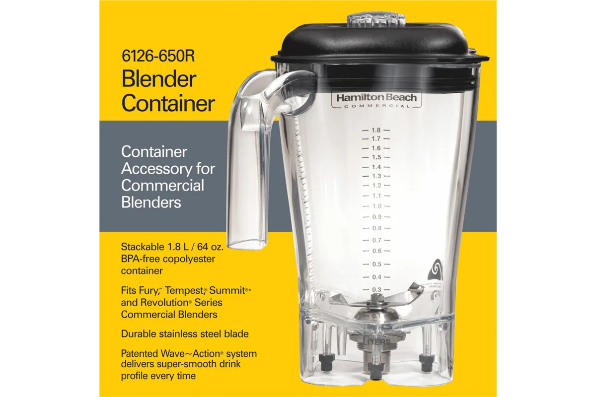 Dzbanek z copoliestru do HBH550/HBH650/HBF600R/HBH850-CE 1,8l, Hamilton Beach Commercial Hamilton Beach Commercial 6126-650R