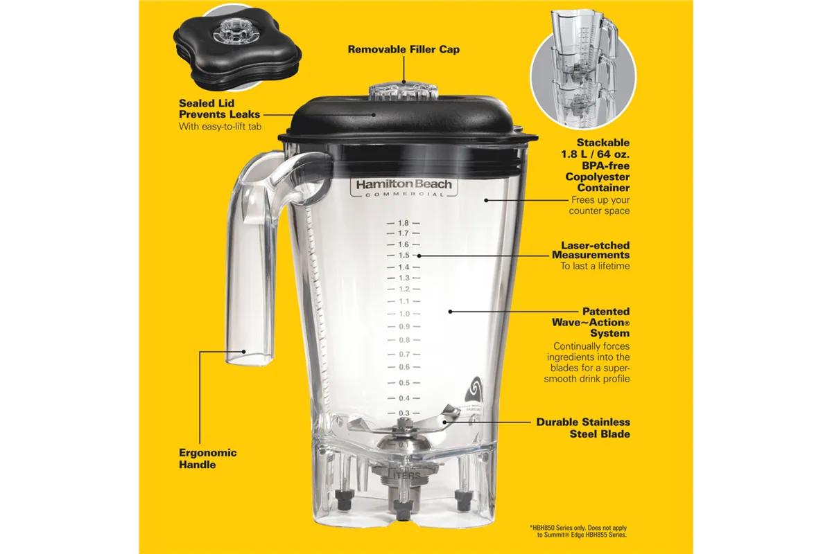 Dzbanek z copoliestru do HBH550/HBH650/HBF600R/HBH850-CE 1,8l, Hamilton Beach Commercial Hamilton Beach Commercial 6126-650R