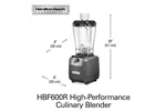 Blender kuchenny Expeditor HBF600R-CE 1,8l, Hamilton Beach Commercial Hamilton Beach Commercial HBF600R-CE