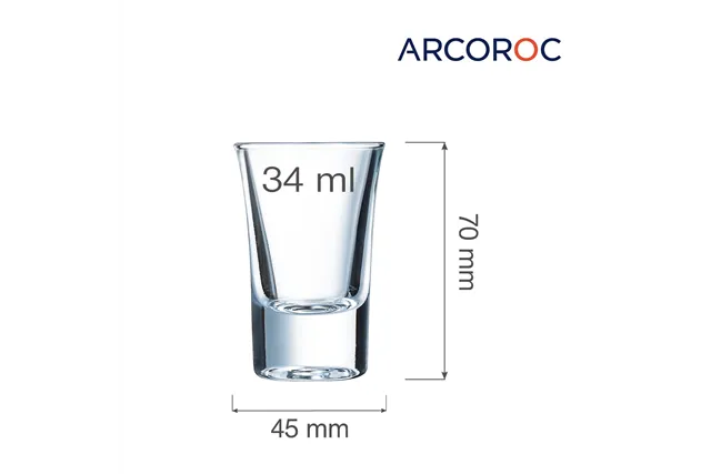 Kieliszek do wódki i likieru Hot Shot 34 ml (Stary kod: 21554) Arcoroc V8248 Kieliszek do wódki i likieru Hot Shot 34 ml (Stary kod: 21554) Arcoroc V8248