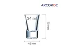 Kieliszek do wódki i likieru Hot Shot 34 ml (Stary kod: 21554) Arcoroc V8248