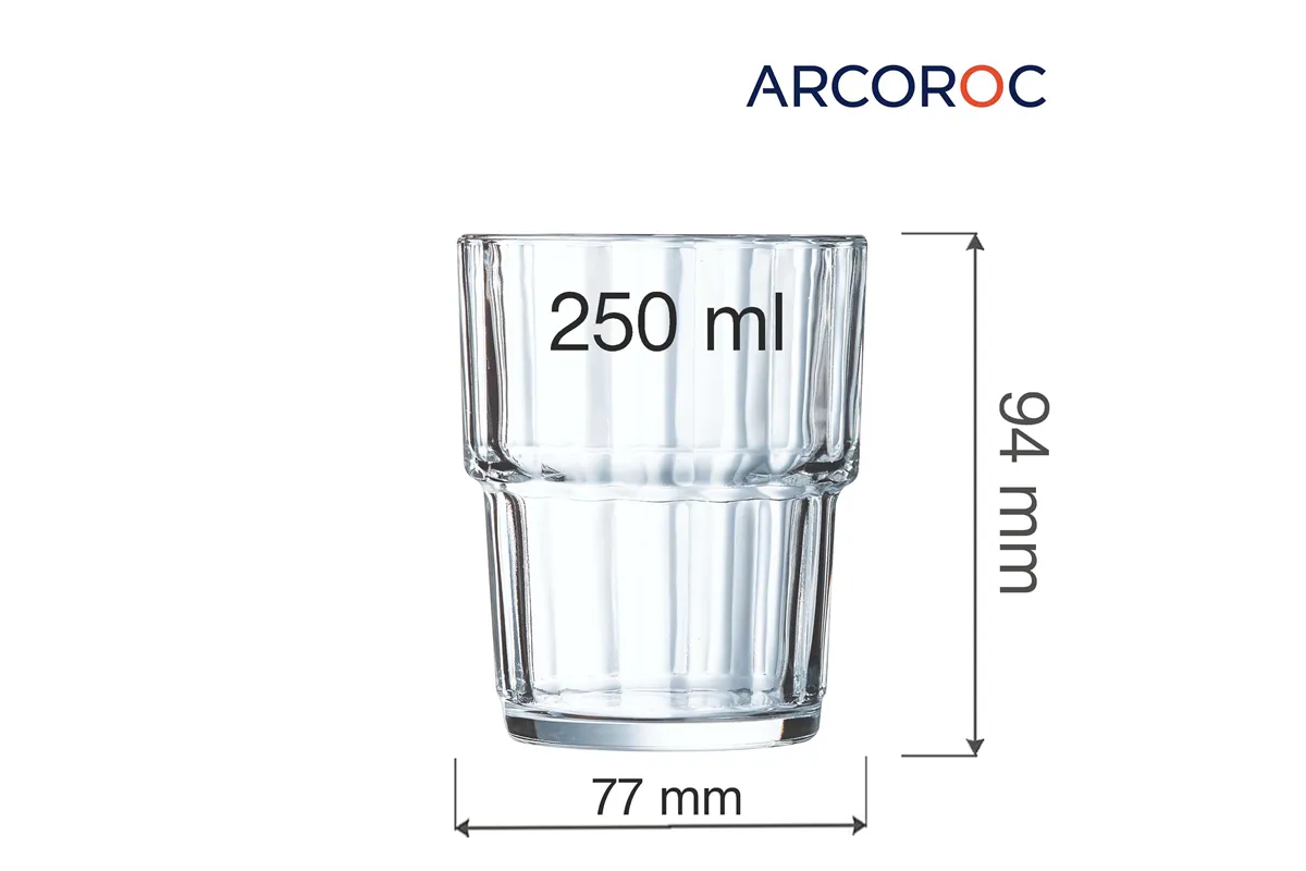 Szklanka niska Norvege 250 ml (Stary kod: 61697) Arcoroc V7535