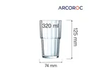 Szklanka wysoka Norvege 320 ml (STARY KOD 61698) Arcoroc V7527