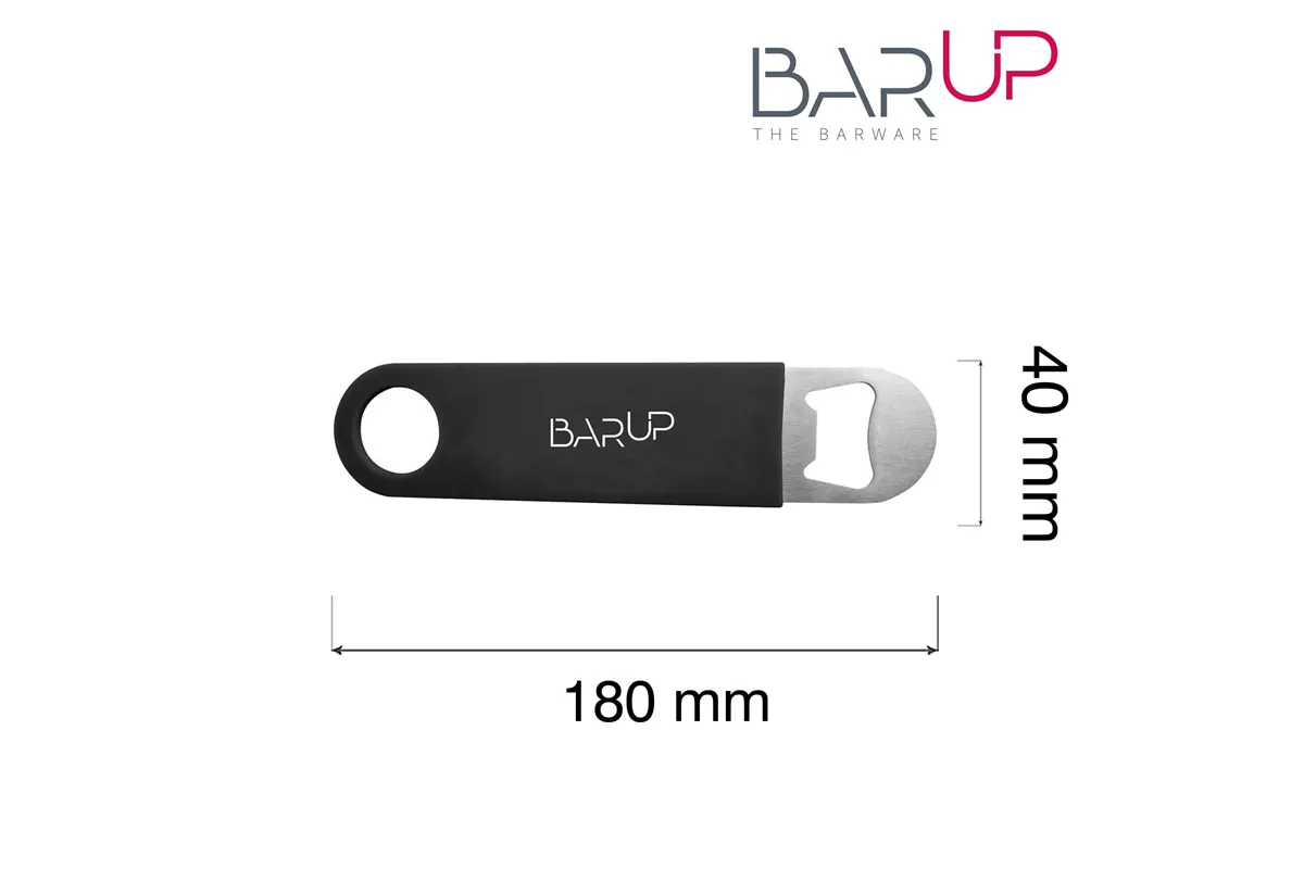 Otwieracz do butelek, BarUp, czarny 180x40mm BarUp 596661