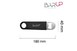 Otwieracz do butelek, BarUp, czarny 180x40mm BarUp 596661 Otwieracz do butelek, BarUp, czarny 180x40mm BarUp 596661